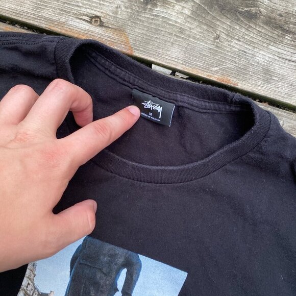 Vintage Stussy Education for the Masses Graphic T Shirt Medium - Picture 7 of 7